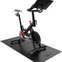 Bike Mat Compatible with Peloton Bike,Elliptical,Treadmill Mat, 6mm Thick, Under Exercise Bike Trainer Pad for Indoor Stationary Spin Bike Gym Equipment Hardwood Floor Carpet Protector