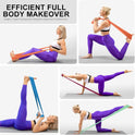 AZURELIFE Resistance Bands, Professional Non-Latex Elastic Stretch Bands for Physical Therapy and Strength Training