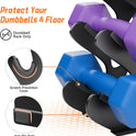 4 Tier Dumbbell Rack - Rust-Resistant Dumbbell Stand for Home Gym