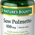 Nature's Bounty Saw Palmetto Support for Prostate and Urinary Health, Herbal Health Supplement, 450mg, 250 Capsules