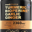 4-in-1 Turmeric Joint Support Supplements with Garlic and BioPerine - 2360 mg High Potency Herbal Blend for Mobility, Everyday Flexibility, Digestive Comfort, and Active Aging Support (120ct)