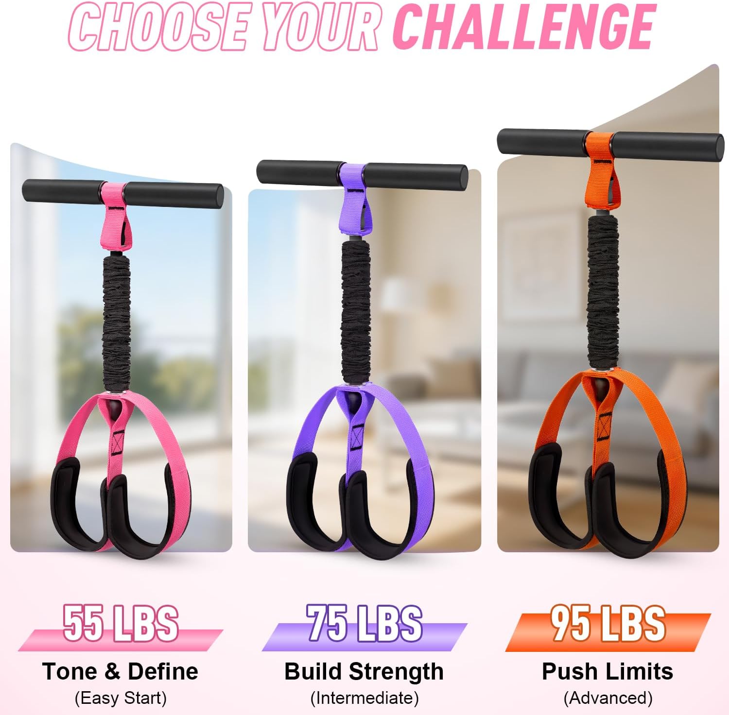 2026 Upgraded Durable Pedal Resistance Band with Handle