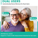 Oklar Upper Arm Blood Pressure Monitor with Large Display and Adjustable Cuff
