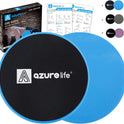 AZURELIFE Dual-Sided Exercise Core Sliders for Carpet & Hardwood