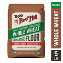 Bob's Red Mill Organic Whole Wheat Flour, 5lb (Pack of 1) - Non GMO, Whole Grain, Vegan, Kosher