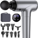 cotsoco deep tissue massage gun with 9 attachment heads and 20 speeds