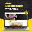 Tribe Fabric Resistance Bands for Working Out - 5 Piece Set for Legs and Glutes