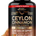Ceylon Cinnamon Capsules - Extra Strength - 20:1 Extract Supplement