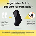 BraceUP Ankle Brace - Relieve Pain, Enhance Stability for Foot Pain, Sprained Ankle, Achilles Tendonitis