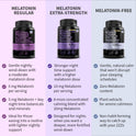 12-in-1 Melatonin Sleep Capsules - Natural Sleep Aids for Adults with Melatonin 5mg and Magnesium Glycinate 500mg, Sleep Aid with Ashwagandha, L Theanine, Valerian Root, GABA, 5-HTP (90ct, Pack of 1)