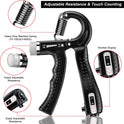 Hand Grip Strengthener 2 Pack - Adjustable Resistance 10-130 lbs, Forearm Exerciser for Muscle Building & Injury Recovery