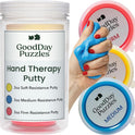 Hand Therapy Putty 3 Piece Set for Hand Strengthening and Stress Relief