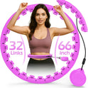 JLoibao Weighted Hula Hoop, 56-66 Inch, for Adults Weight Loss