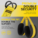 Pull Up Assist Bands with 3 Resistance Levels and Adjustable Comfort Foot Rest