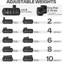 Sportneer Adjustable Ankle Weights Set - 2-10 lbs Removable Neoprene Leg Weights