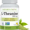 Nature's Trove L-Theanine 200mg 120 Vegetarian Capsules