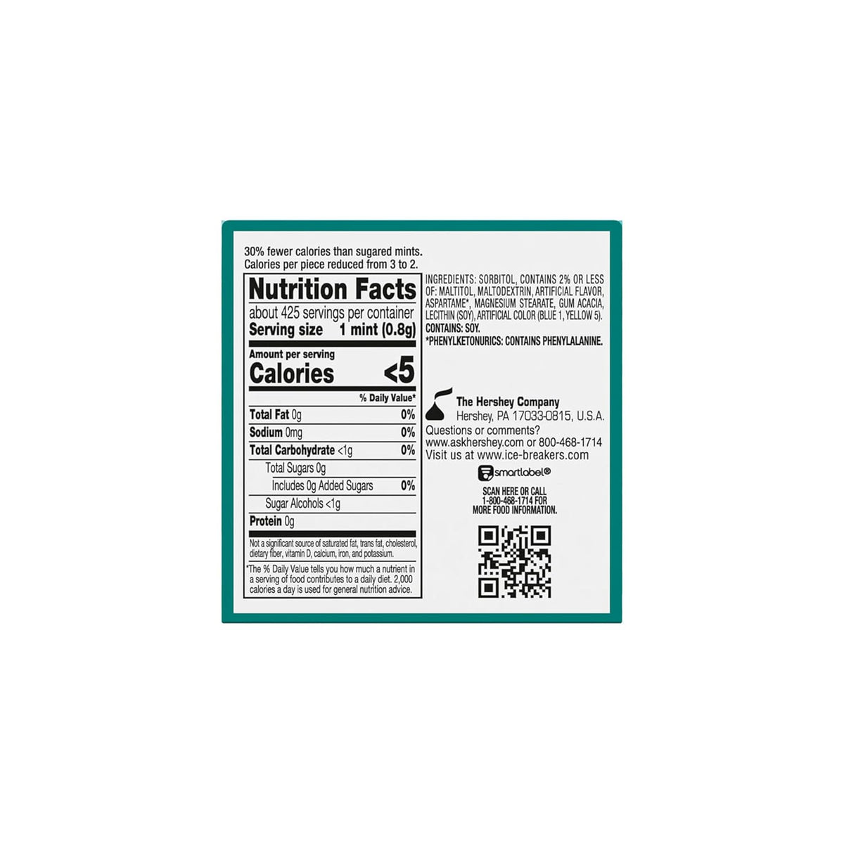 ICE BREAKERS Wintergreen Sugar Free Mints Tins, 1.5 oz (8 Count)