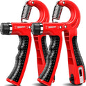Hand Grip Strengthener 2 Pack - Adjustable Resistance 10-130 lbs, Forearm Exerciser for Muscle Building & Injury Recovery