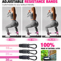 Ankle Resistance Bands with Cuffs for Leg, Booty & Hip Workouts