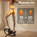 Merach 3D Motion Rocking Stepper with Resistance Bands - Low-Impact Home Workout Equipment