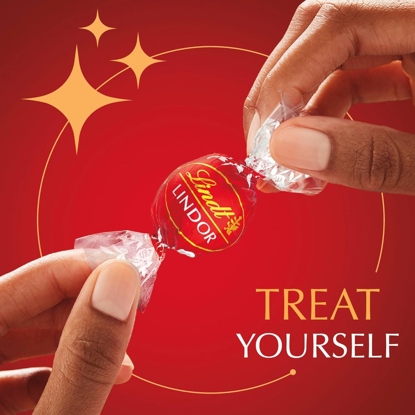 Lindt LINDOR Milk Chocolate Candy Truffles, Milk Chocolate with Melting Truffle Center, 15.2 oz. Bag