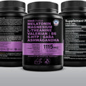 12-in-1 Melatonin Sleep Capsules - Natural Sleep Aids for Adults with Melatonin 5mg and Magnesium Glycinate 500mg, Sleep Aid with Ashwagandha, L Theanine, Valerian Root, GABA, 5-HTP (90ct, Pack of 1)