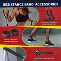WHATAFIT Resistance Bands with Handles and 5 Adjustable Levels