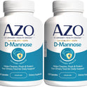 AZO D Mannose Urinary Tract Health, Cleanse, Flush & Protect The Urinary Tract, No.1 Pharmacist Recommended Brand, Clinical Strength, Non-GMO, 120 Count