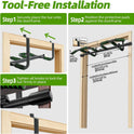 VBSD Upgrade Doorway Pull Up Bar, Ergonomic Grips, 440 Lbs Capacity