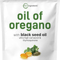 Micro Ingredients Oil of Oregano Softgels, 300 Count | 2 in 1 Formulated with Black Seed Oil | 4X Strength Carvacrol & Thymoquinone | Plant Based, Non-GMO