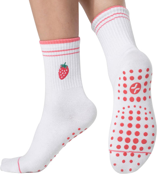 CoolMate Pilates Socks with Grips for Women, Yoga Socks