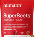 HumanN SuperBeets 3-in-1 Heart Chews with CoQ10 and Beetroot