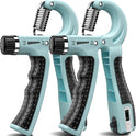 Hand Grip Strengthener 2 Pack - Adjustable Resistance 10-130 lbs, Forearm Exerciser for Muscle Building & Injury Recovery