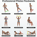 5-Pack Resistance Bands for Strength Training, Stretching, Pilates & Yoga