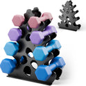4 Tier Dumbbell Rack - Rust-Resistant Dumbbell Stand for Home Gym