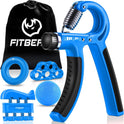 FitBeast Grip Strengthener Kit - 5 Adjustable Resistance Hand Grips for Forearm Workout