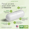 Nature's Trove L-Theanine 200mg 120 Vegetarian Capsules