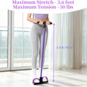 Pedal Resistance Bands with Handles, 6-Tube Tension Training for Full-Body Workout