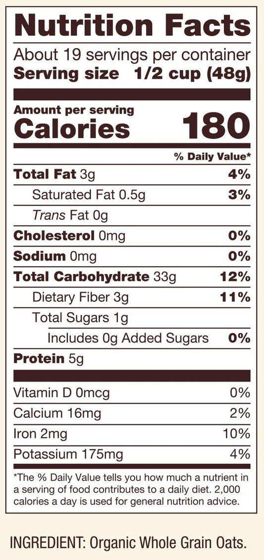 Bob's Red Mill Organic Old Fashioned Rolled Oats, 32oz (Pack of 4) - Non GMO, Whole Grain, Vegan, Kosher