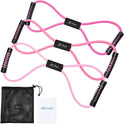 HPYGN Figure 8 Resistance Bands for Women and Men, 8 Shaped Exercise Bands for Arms, Chest, and Yoga