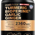 4-in-1 Turmeric Joint Support Supplements with Garlic and BioPerine - 2360 mg High Potency Herbal Blend for Mobility, Everyday Flexibility, Digestive Comfort, and Active Aging Support (120ct)