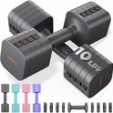FEIERDUN DB3 5-in-1 Adjustable Dumbbell Set of 2 for Women and Men