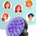 HEETA Scalp Massager for Hair Growth and Relaxation, Soft Silicone Shampoo Brush