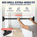 Squatz Adjustable Doorway Pull-Up Bar with Level and Locking Mechanism