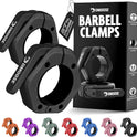 DMoose Fitness Barbell Clips 2 Inch - Quick Release Collars for Weightlifting