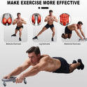 HOTWAVE Extra-Wide Ab Roller Wheel for Core Workout - Stable & Quiet Fitness Equipment
