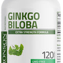 Bronson Ginkgo Biloba Extra Strength Supports Brain Function & Memory Support, 120 Vegetarian Capsules