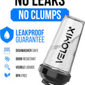 Velomix 28oz Protein Shaker Bottles - 2 Pack, Leak-Proof