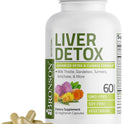 Bronson Liver Detox Advanced Detox & Cleansing Formula Supports Health Liver Function with Milk Thistle, Dandelion Extract, Turmeric, Artichoke Leaf & More, Non-GMO, 60 Vegetarian Capsules