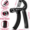 FitBeast Grip Strengthener Kit - 5 Adjustable Resistance Hand Grips for Forearm Workout